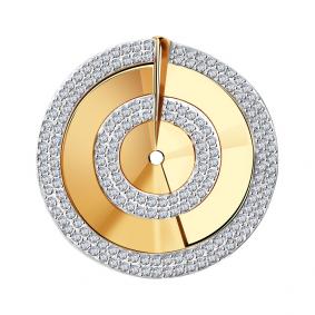 Золотая подвеска Александра кл3806бск с фианитом кл3806бск фото