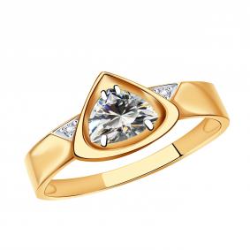 Золотое кольцо Александра кл3839-62ск с Swarovski кл3839-62ск фото