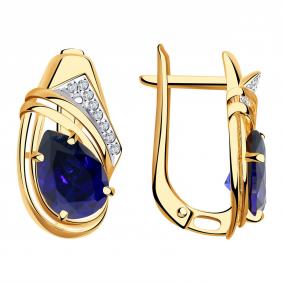 Золотые серьги Александра кл3870а-27сбк кл3870а-27сбк фото