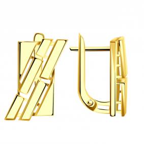 Серьги из лимонного золота Александра кл4078асл кл4078асл фото