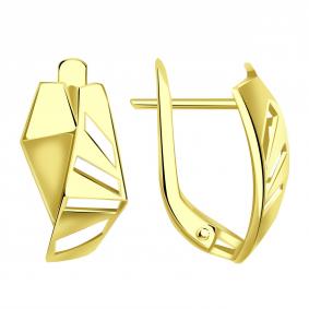 Серьги из лимонного золота Александра кл4091асл кл4091асл фото