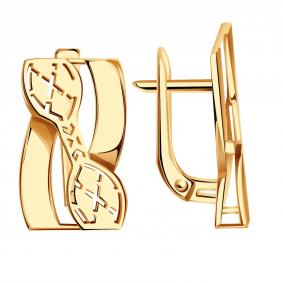 Золотые серьги Александра кл4126аск кл4126аск фото