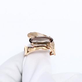 Золотое кольцо Александра кл4570-4ск с раухтопазом кл4570-4ск фото