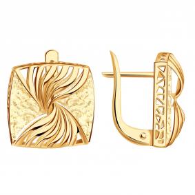 Золотые серьги Александра кл4695аск кл4695аск фото