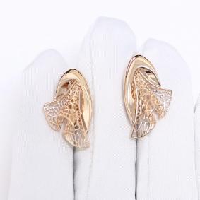 Золотые серьги Александра кл4714аск кл4714аск фото