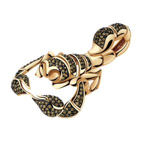 Золотая подвеска Александра п1009-20ск-бе с фианитом п1009-20ск-бе фото