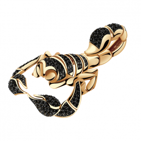 Золотая подвеска Александра п1009-20ск-ч с фианитом п1009-20ск-ч фото