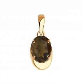 Золотая подвеска Александра п1013-4ск с раухтопазом п1013-4ск фото