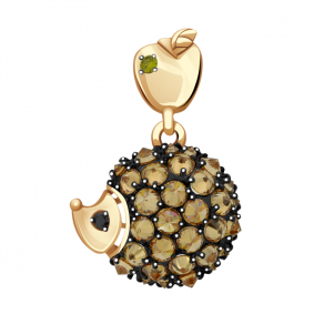 Золотая подвеска Александра п1014ск-жчш с фианитом п1014ск-жчш фото