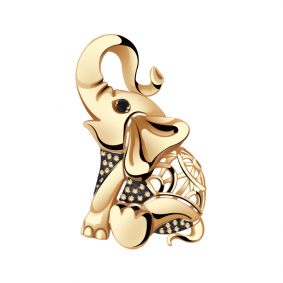 Золотая подвеска Александра п1034-20ск-крч с фианитом п1034-20ск-крч фото