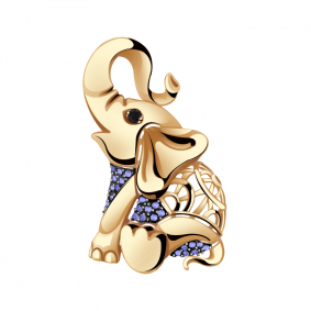 Золотая подвеска Александра п1034-20ск-сч с фианитом п1034-20ск-сч фото