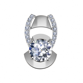 Подвеска из белого золота Александра п1045-62сб с Swarovski п1045-62сб фото