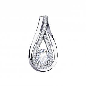 Подвеска из белого золота Александра п1071-62сб с Swarovski п1071-62сб фото