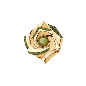 Золотая подвеска Александра п1079-48ск-са с фианитом и султанитом п1079-48ск-са фото