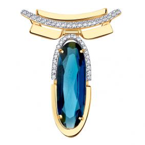 Подвеска п1110-58ск Au 585° П1110-58ск П1110-58ск фото