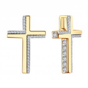 Золотая подвеска Александра п1181ск с фианитом п1181ск фото