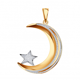 Золотая подвеска Александра п1199ск с фианитом п1199ск фото