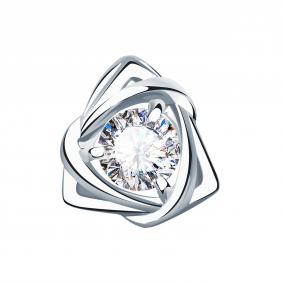 Подвеска из белого золота Александра п1204сб с фианитом п1204сб фото