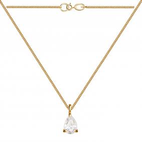 Золотое колье Александра п1213ск с фианитом п1213ск фото