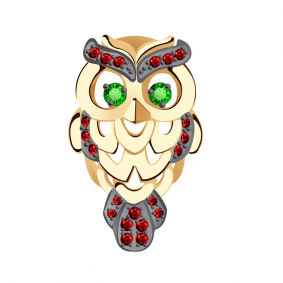 Золотая подвеска Александра п726-20ск-зк с фианитом п726-20ск-зк фото