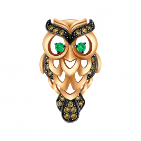 Золотая подвеска Александра п726-20ск-зкр с фианитом п726-20ск-зкр фото