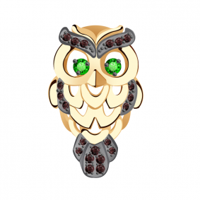 Золотая подвеска Александра п726-20ск-зч с фианитом п726-20ск-зч фото