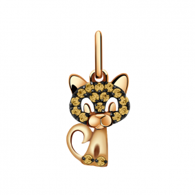 Золотая подвеска Александра п755-20ск-ш с фианитом п755-20ск-ш фото