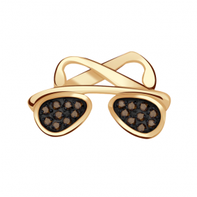 Золотая подвеска Александра п774ск с фианитом п774ск фото