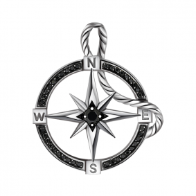 Подвеска из белого золота Александра п798сб с фианитом п798сб фото