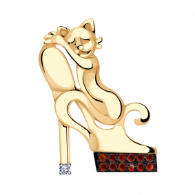 Золотая подвеска Александра п846-20ск-к с фианитом п846-20ск-к фото