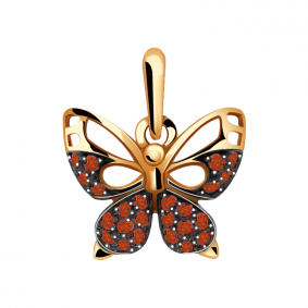 Золотая подвеска Александра п884-20ск-к с фианитом п884-20ск-к фото