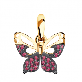 Золотая подвеска Александра п884-20ск-р с фианитом п884-20ск-р фото