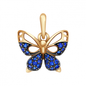 Золотая подвеска Александра п884-20ск с фианитом п884-20ск фото