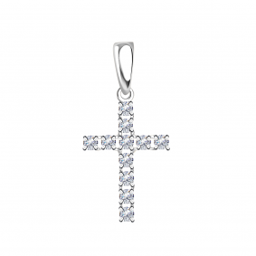 Подвеска из белого золота Александра п897-62сб с Swarovski п897-62сб фото