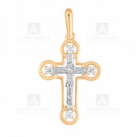 Золотая подвеска Александра п912сбк с фианитом п912сбк фото