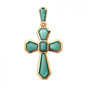 Золотая подвеска Александра п956-26ск с турмалином п956-26ск фото