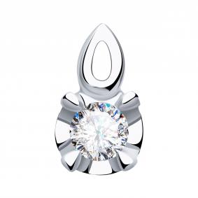 Подвеска из белого золота Александра п957-62сб с Swarovski п957-62сб фото
