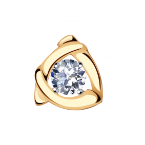 Золотая подвеска Александра п958-62ск с Swarovski п958-62ск фото