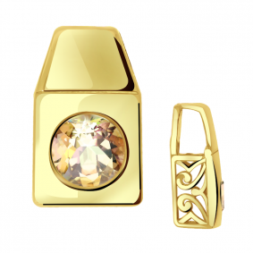 Подвеска из лимонного золота Александра п960-81сл с Swarovski п960-81сл фото