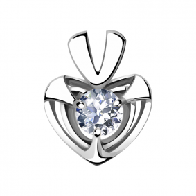 Подвеска из белого золота Александра п961-62сб с Swarovski п961-62сб фото