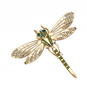 Золотая подвеска Александра п970-20ск-зсаш с фианитом п970-20ск-зсаш фото