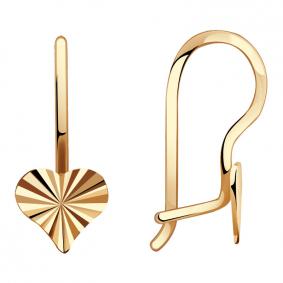 Золотые серьги Александра с495ск с495ск фото