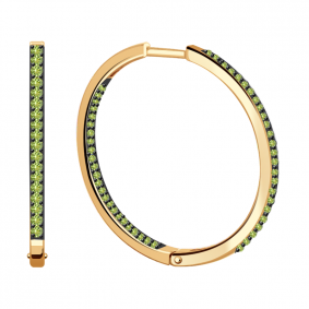 Золотые серьги Александра с559-20ск-са с фианитом с559-20ск-са фото