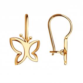 Золотые серьги Александра с610ск с610ск фото