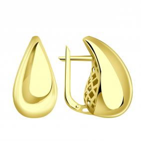 Серьги из лимонного золота Александра с709сл с709сл фото