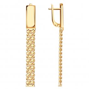 Золотые серьги Александра с714ск с714ск фото