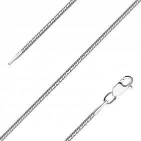 Цепь плетение Снейк (Тонда) из белого золота Александра цт015сб цт015сб фото