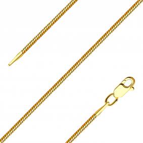 Цепь плетение Снейк (Тонда) из лимонного золота Александра цт015сл цт015сл фото