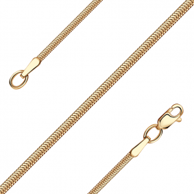 Золотая цепь плетение Снейк (Тонда) Александра цт020ск цт020ск фото