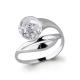 Серебряное кольцо AQUAMARINE А64442 с ювелирным кристаллом